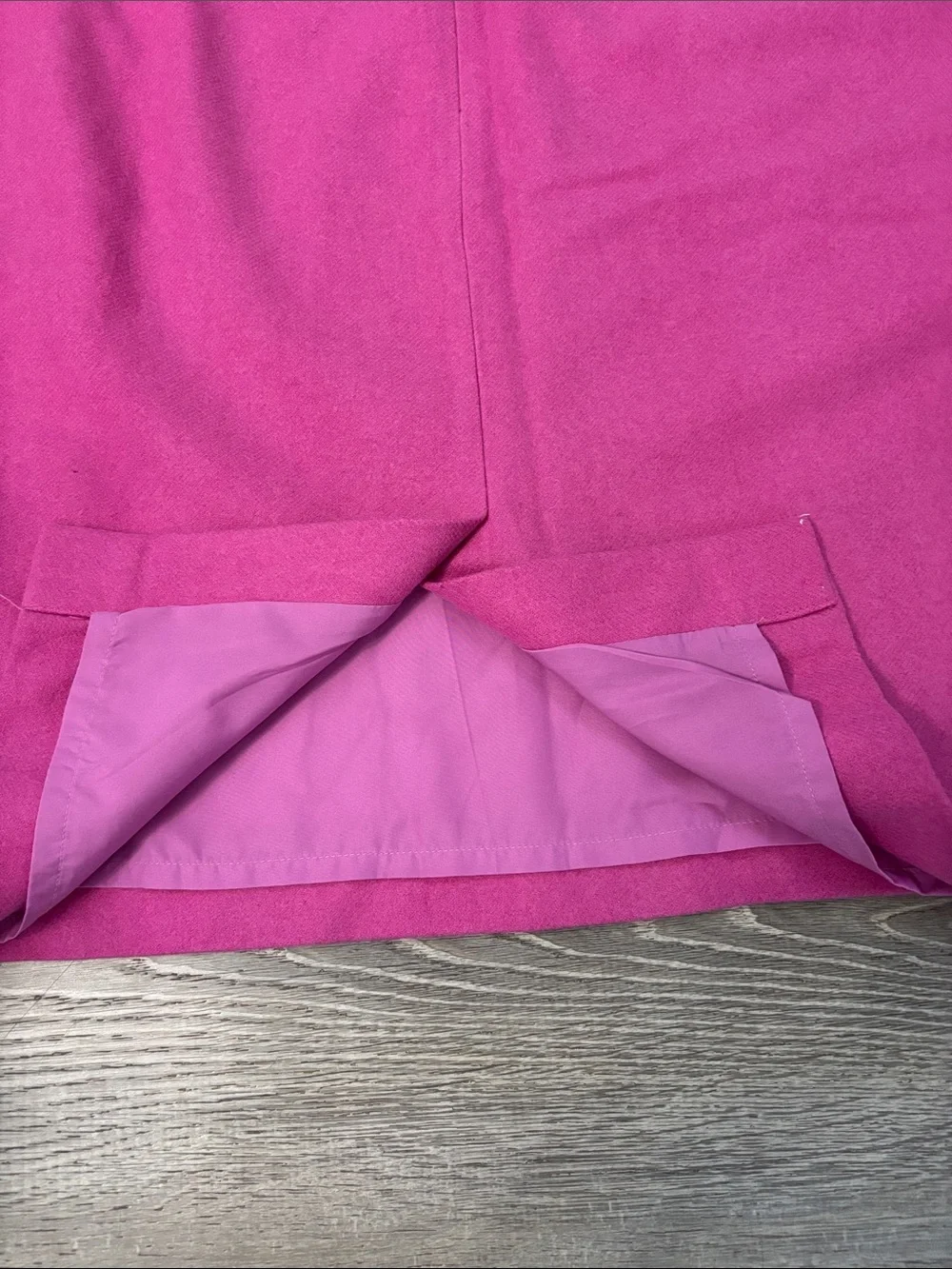 J Crew Women’s Wool Blend Pencil Skirt Size 18 Pink Business Office Slit
